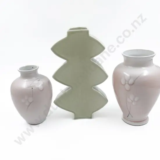 Bob Steiner Vase and Pair of Other Vases