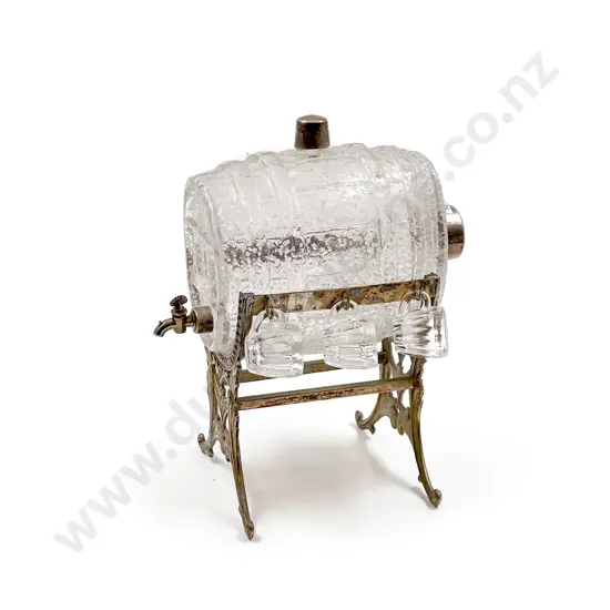 Glass Spirit Keg On Stand