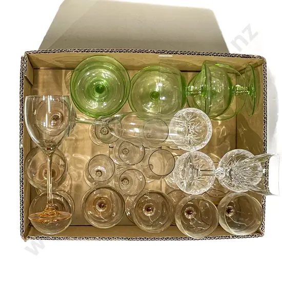 Qty of Assorted Glassware