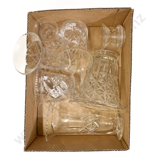 Qty of Assorted Crystal Vases etc.