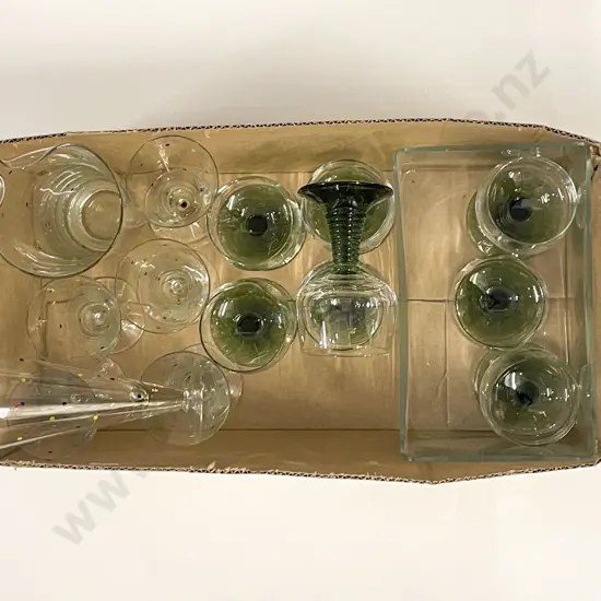 Qty of Assorted Glassware