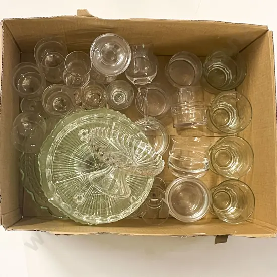 Qty of Assorted Glassware