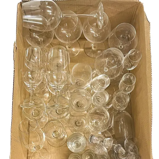 Qty of Assorted Glassware