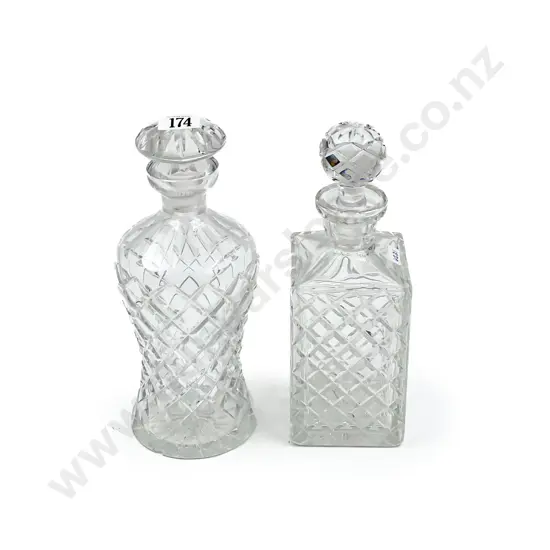 Two Crystal Decanters