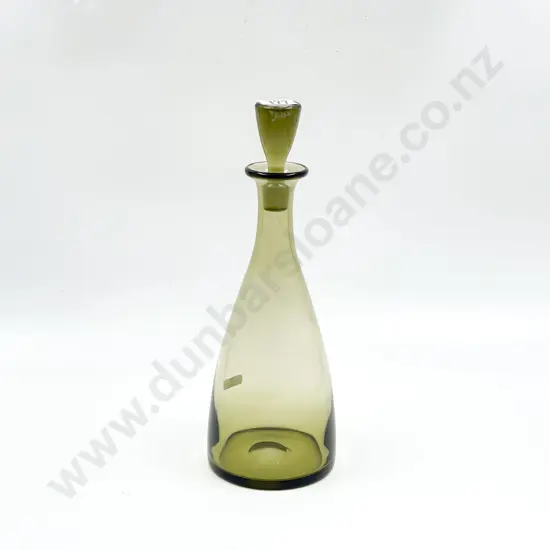 Whitefriars Pale Green Glass Decanter
