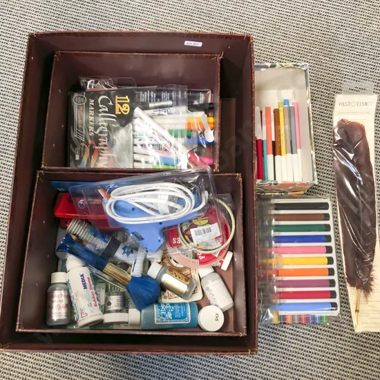 Box of Assorted Craft Accessories etc.