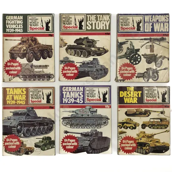 Qty of Pernell History of the World Wars Magazines