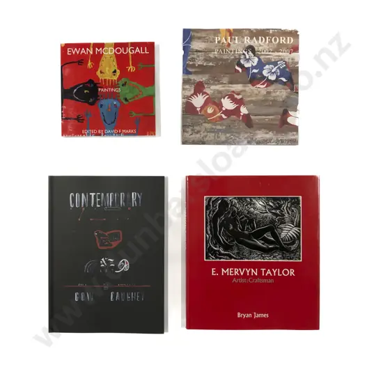 Four Assorted NZ Art Reference Volumes