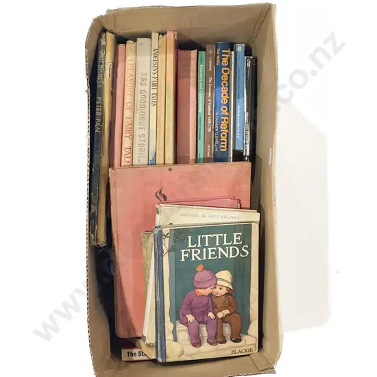 Box of Assorted Vintage Children's Books etc.