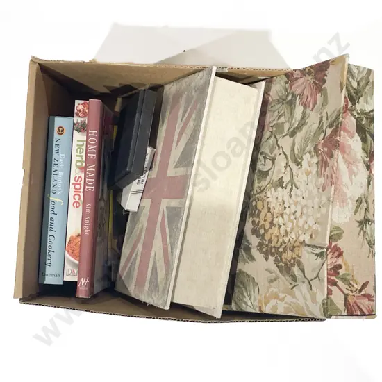 Box of Assorted As New Gift Cards and Cookbooks