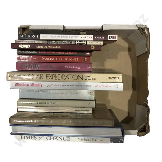 Box of Assorted Books incl NZ Reference