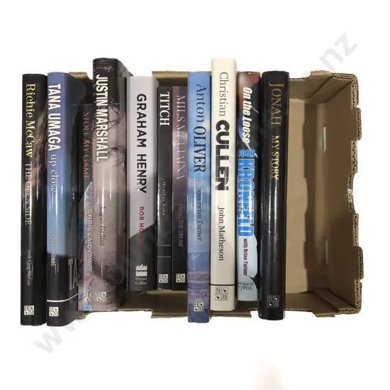 Box of Assorted NZ Rugby Reference Volumes