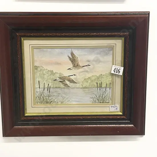 Michael Milner Watercolour of Geese