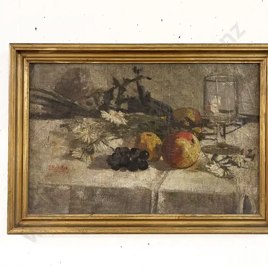 J.Moteler Still Life Oil on Canvas