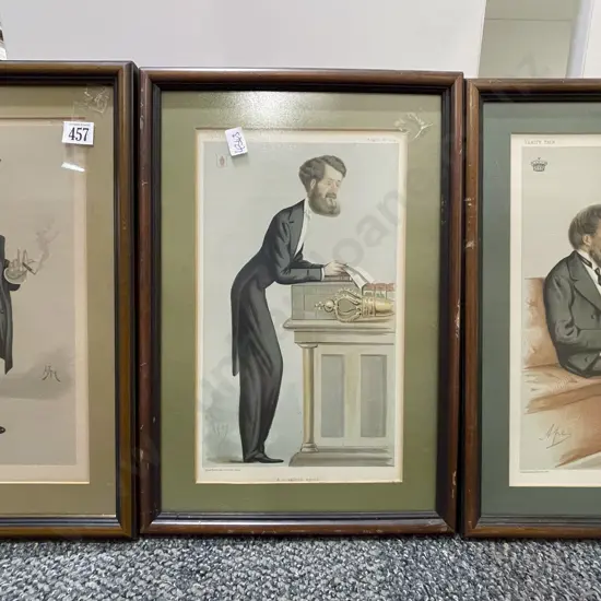 Three Vanity Fair Caricature