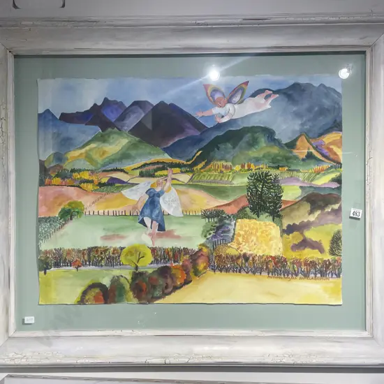 Pamela Brown "Autumn Angels" Watercolour on Paper