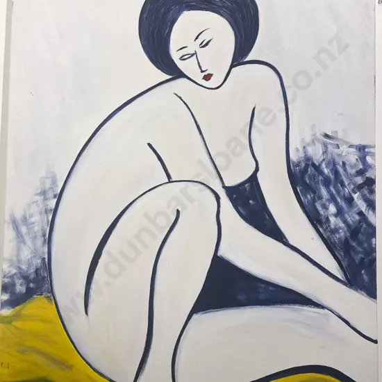 M.L.Hawkesby "The Nude" Oil on Canvas