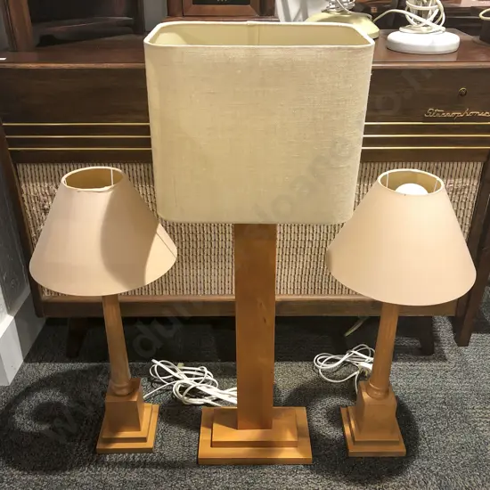 Pair of Table Lamps together with Other Table Lamp