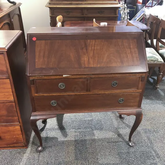 Reproduction Mahogany Writing Bureau