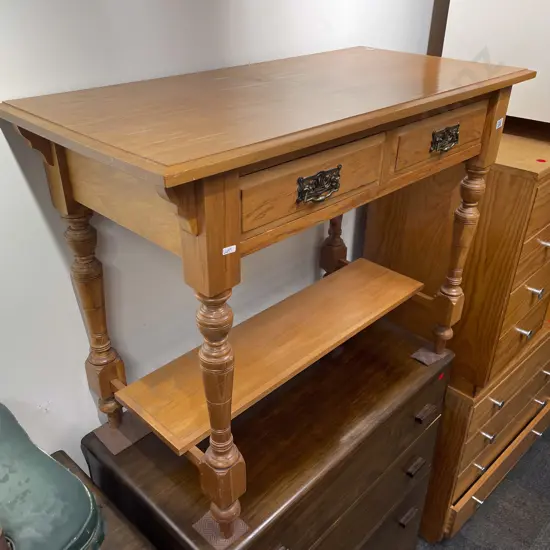 Colonial Kauri Two Drawer Hall Table