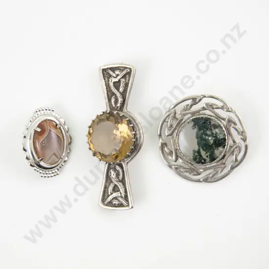 Three S/S Scottish Brooches