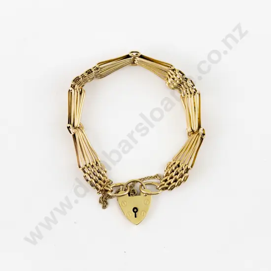 9ct Gate Link Bracelet