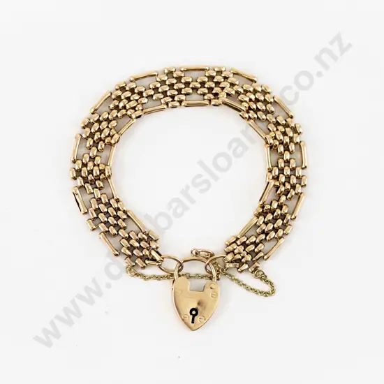 9ct Gate Link Bracelet