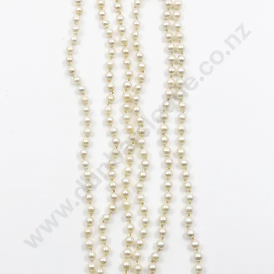 Single Strand Cultured Pearl Opera Length Necklace