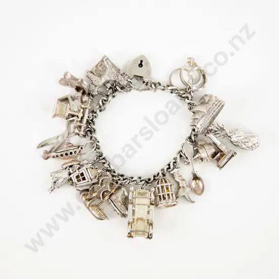 S/S Curb Link Charm Bracelet