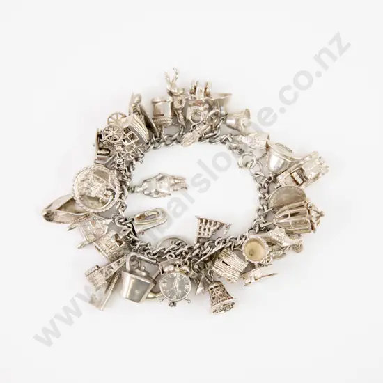 S/S Curb Link Charm Bracelet