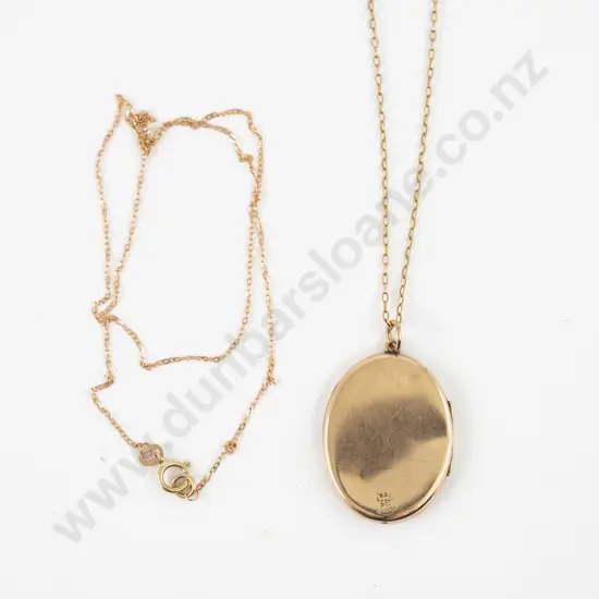 9ct Oval Photo Locket
