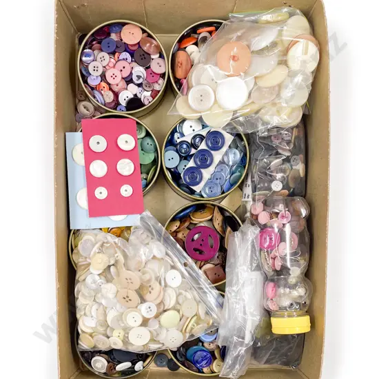 Vintage Collection of Assorted Buttons