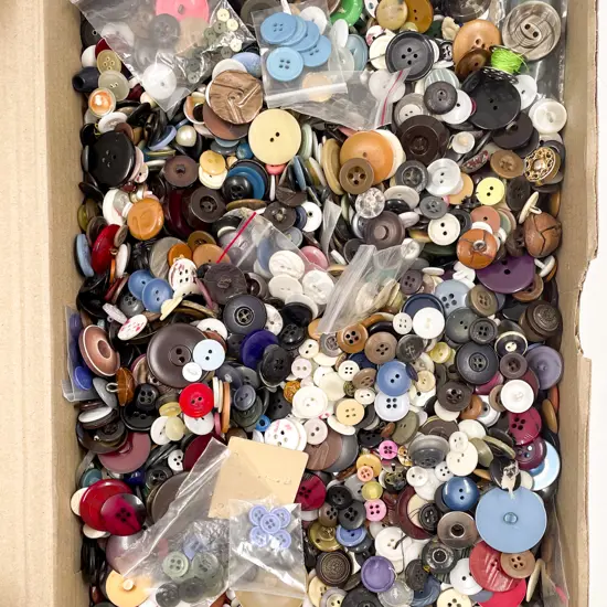 Vintage Collection of Assorted Buttons