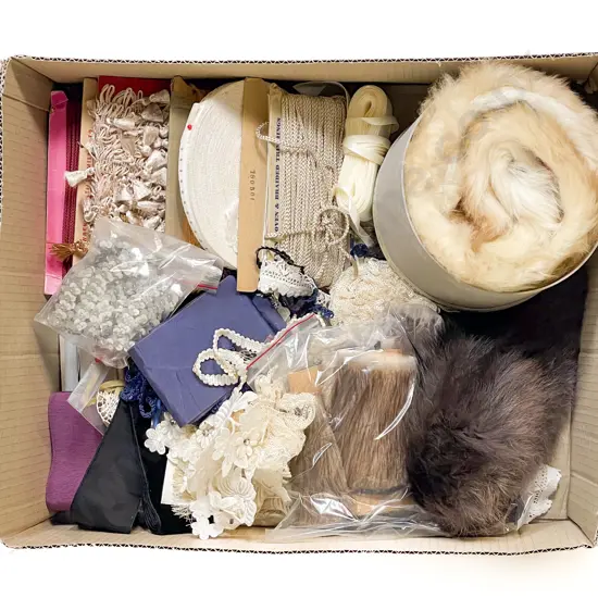 Qty Vintage Braids and Fur Pieces