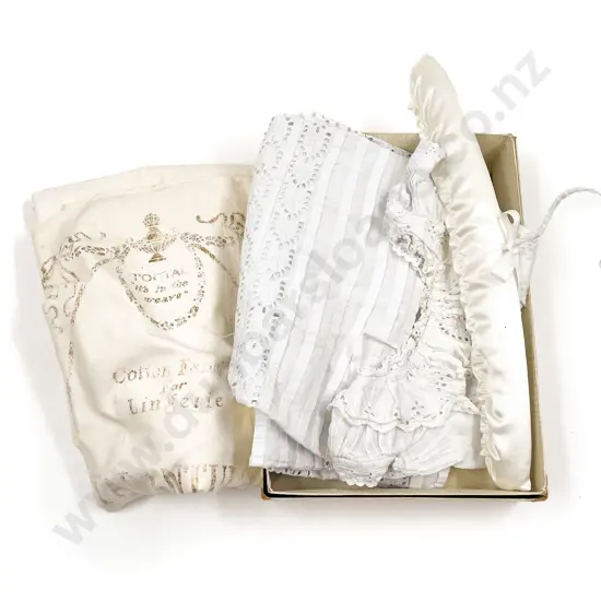 Victorian Cotton Broderie Anglaise Christening Gown