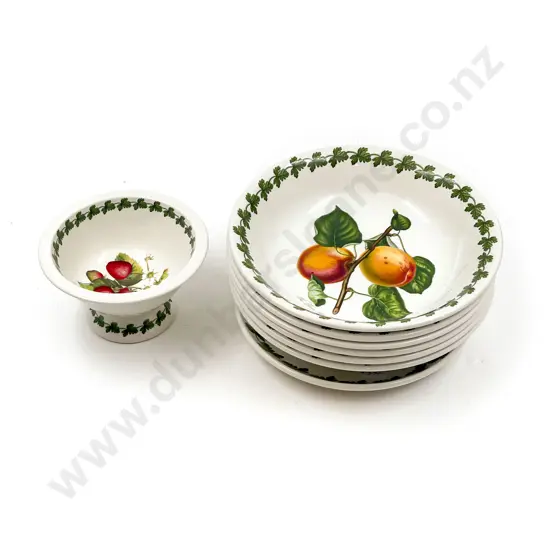 Six Portmerion Bowls together with Small Comport & Dish