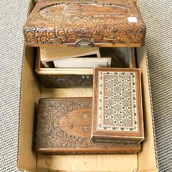 Three Assorted Trinket/Jewellery Boxes etc