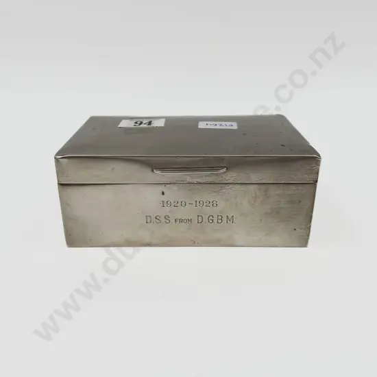 S/S Cigarette Box with Wooden Interior