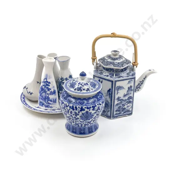 Quantity of Assorted Blue & White China
