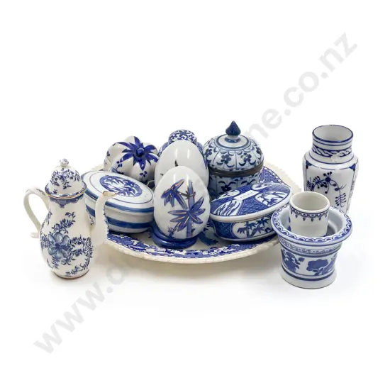 Quantity of Assorted Blue & White China