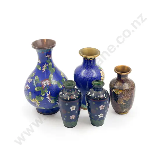 Seven Pieces of Assorted Cloisonne