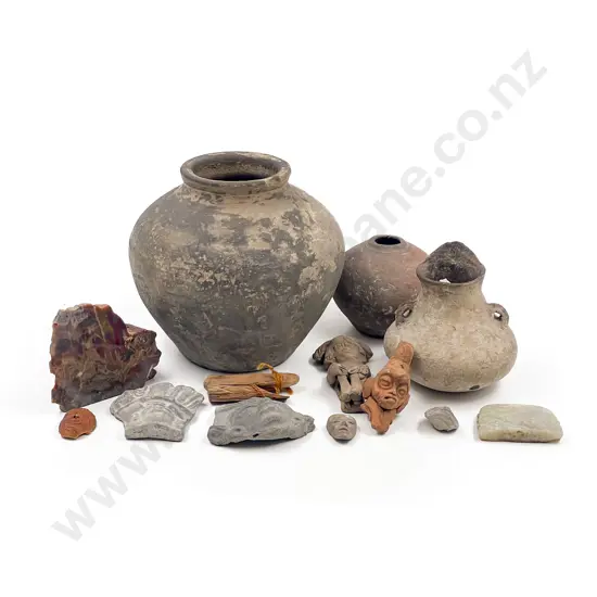 Small Quantity of Antique and Pre-Columbian Pottery