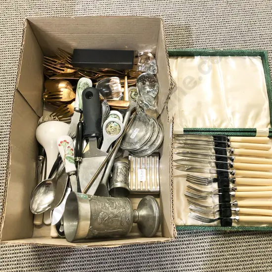 Quantity of Assorted Loose & Boxed Cutlery etc