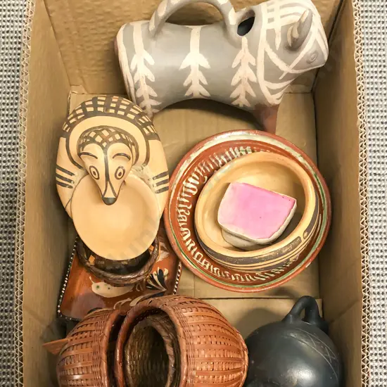 Box of Assorted Pottery