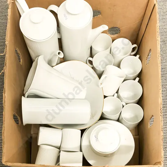 Box of Assorted White Crockery incl Thomas