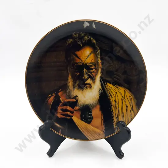 Temuka Charles F. Goldie Comm. Plate "Tikitere Mihi"