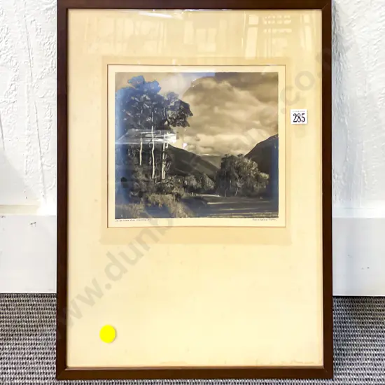 George Chance "On the Lewis Pass Highway NZ" Silver Gelatin Photograph