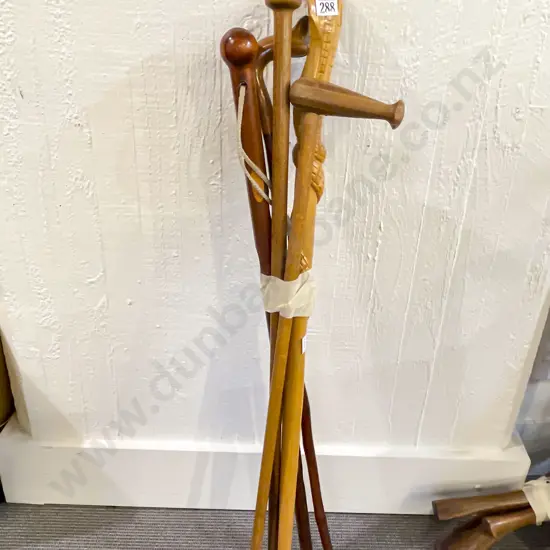 Five Assorted Walking Sticks