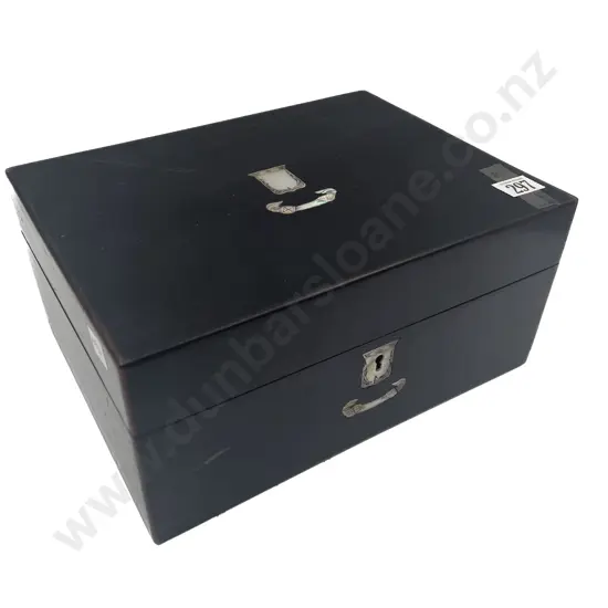 Vict Inlaid Sewing Box with Fitting Interior