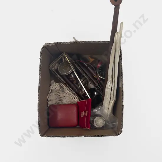 Box of Assorted Vintage incl Smoking Pipes
